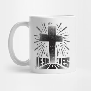 Jesus loves you - Christian saying Mug